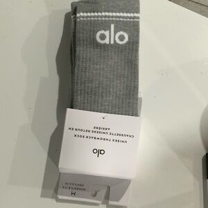 ALO Yoga Classic Gray Athletic Socks